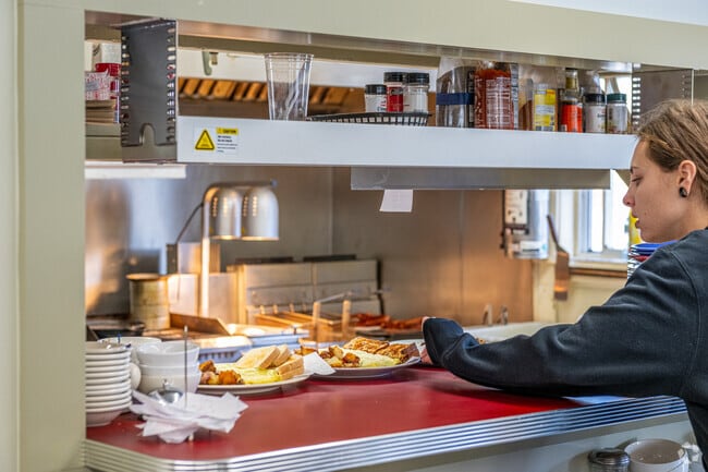 Larry’s PX, recently reopened, serves breakfast and lunch on Route 28.