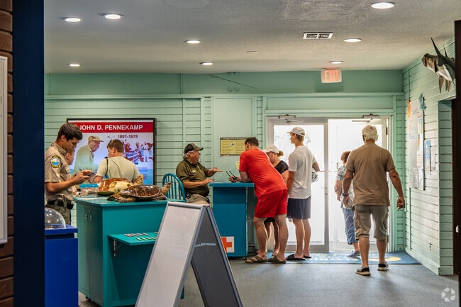 Visit the aquirium at John Pennekamp Coral Reef State Park while living in North Key Largo, FL.