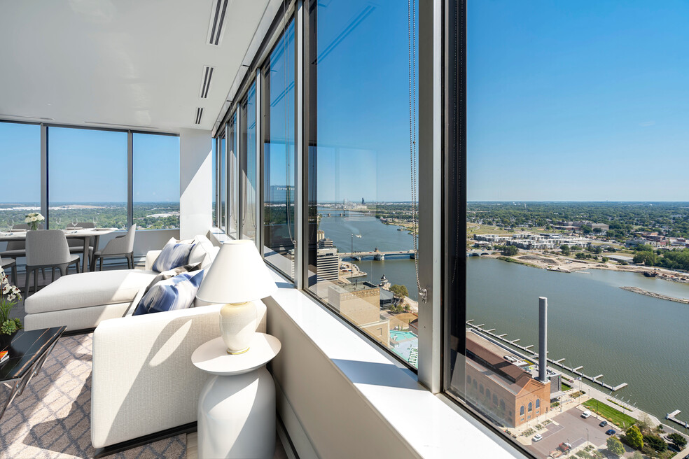 Upriver view - floorplan N