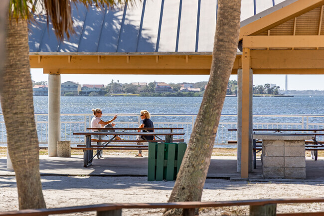 Watch the boats go by while taking in the sunny weather in New Port Richey West.