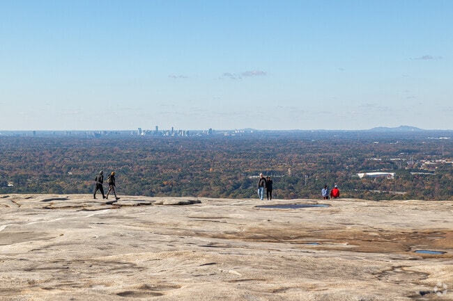 Enjoy the breath taking views of Atlanta from the top of Stone Mountain.