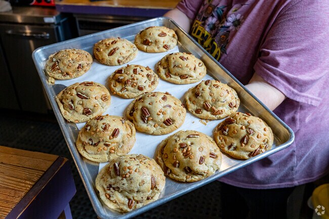 Red Door Coffee House is also home to some of the tastiest baked treats near Hardwood Acres.