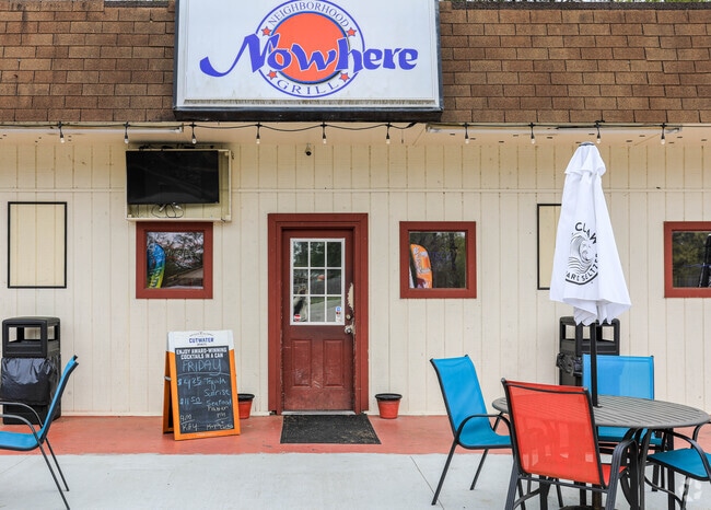 For a local neighborhood grille stop in at the Nowhere Grille in Goose Creek South Carolina.