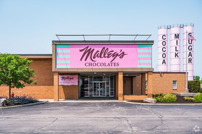 Brook Park is home to the Malley's Chocolates factory.