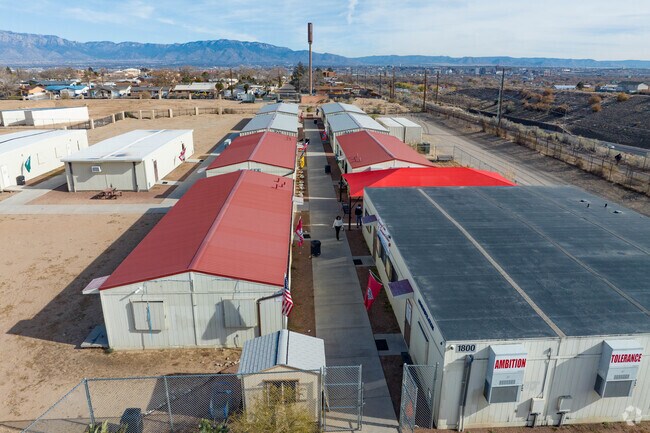 Albuquerque Talent Development Academy portables in Ladera Heights.