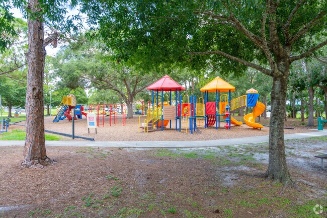 Kids can enjoy the playground at Kiwanis Park in Floresta Gardens.