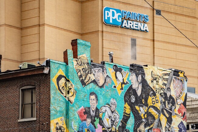 The Bluff neighborhood is full of murals and sits just south of PPG Paints Arena.