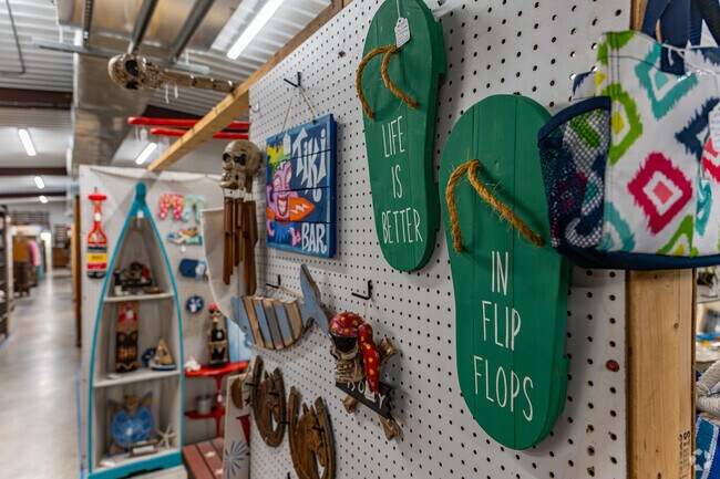 Half Moon antique lovers enjoy browsing The Flipping Rooster.