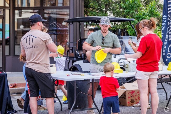 Events and nice weather bring Wilson-Hutton residents outdoors for community events.