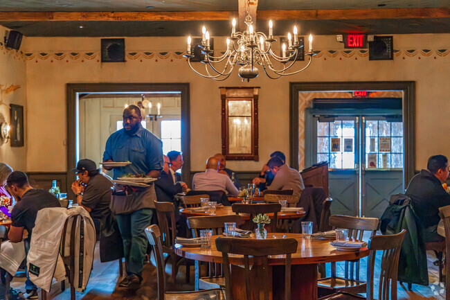 The Barrow House is a Colonial-Era Farmhouse restaurant located on the site of a former farm.