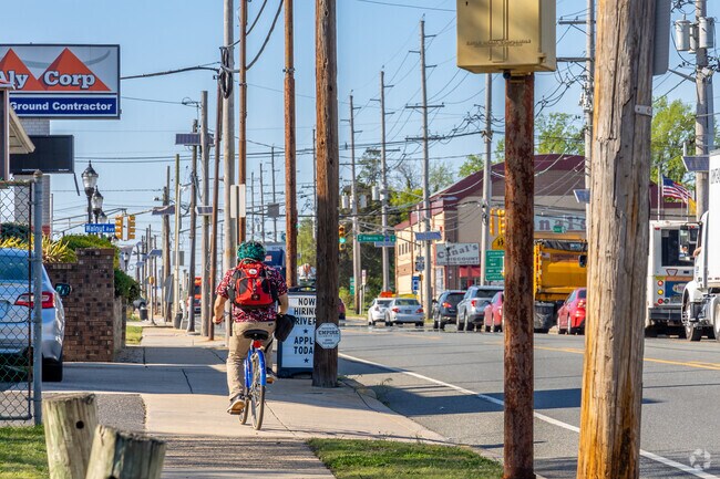 Bellmawr's sidewalks and roads are bicycle and walking friendly.