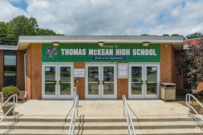 Older students in Ashley attend Thomas McKean High School, which earned a C-plus from Niche.