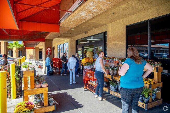 Trader Joe’s at El Dorado Village stocks groceries plus seasonal flowers and plants.