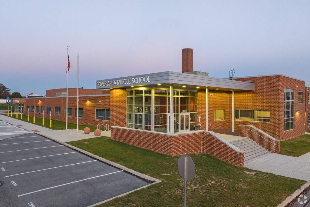 Dover Area Middle School has 815 students in grades 6-8.