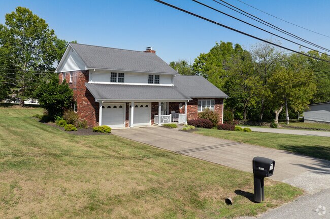 Some homes blend the old with the new, and are constructed with brick and vinyl siding.
