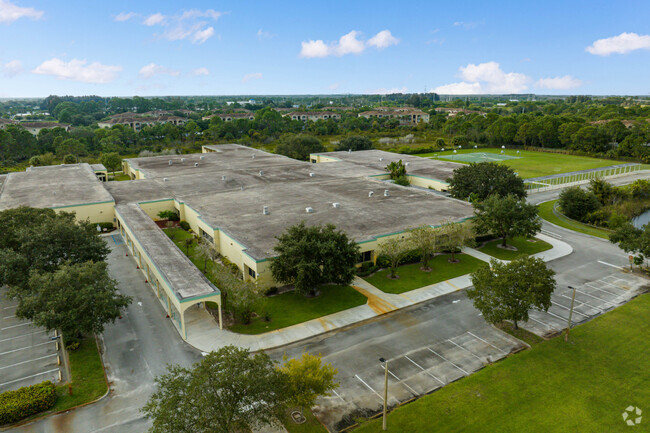 Savanna Ridge elementary school aerial context.