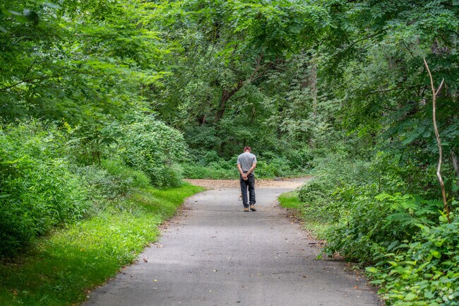 Lawncrest residents love the walking trails in Tacony Creek Park.
