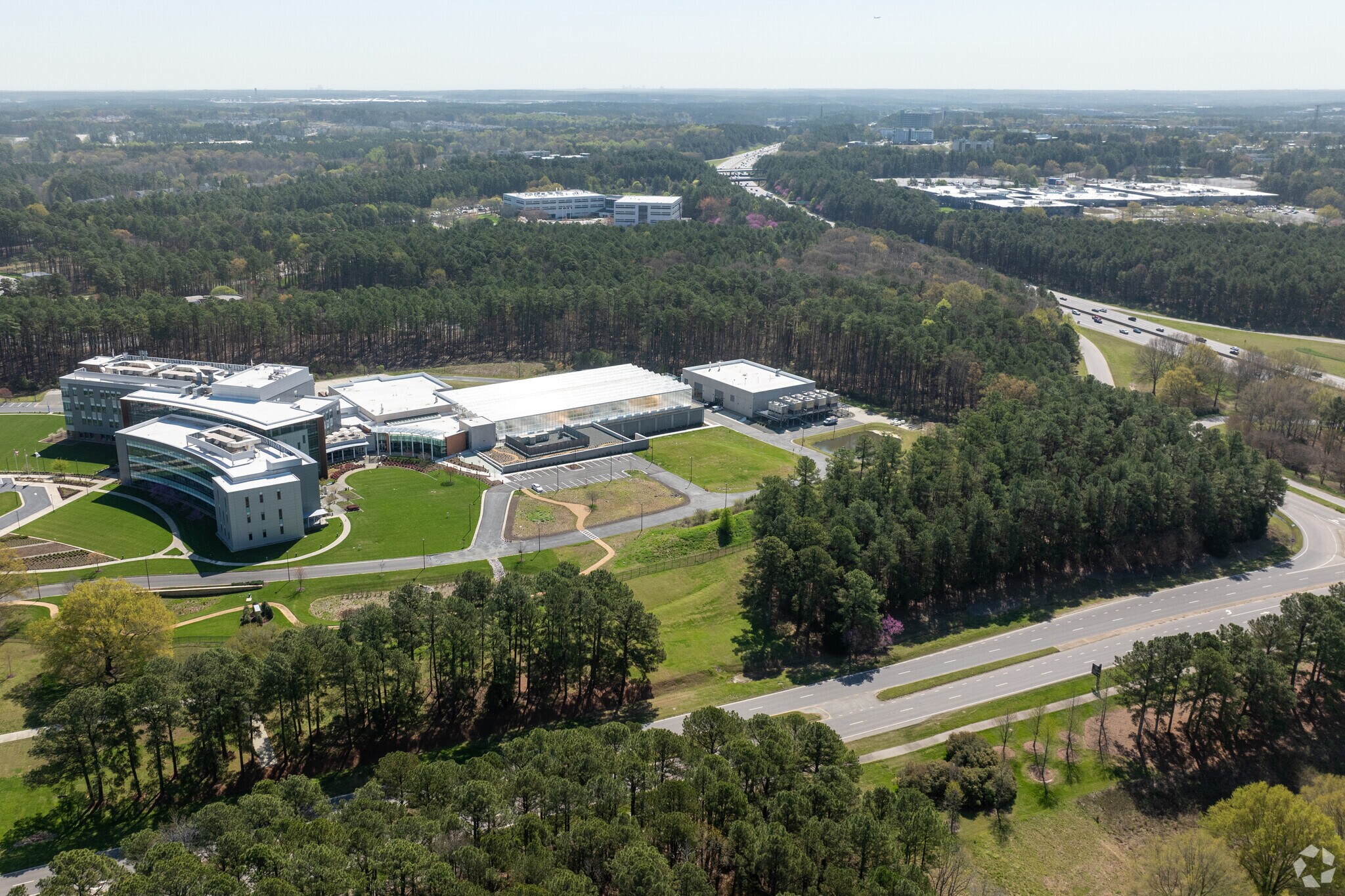 Green Level is south and west from Raleigh Durham's Research Triangle Park.