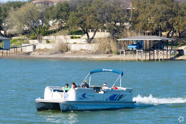 Laughter carries over the water as families enjoy Eagle Mountain Lake's gentle waves.