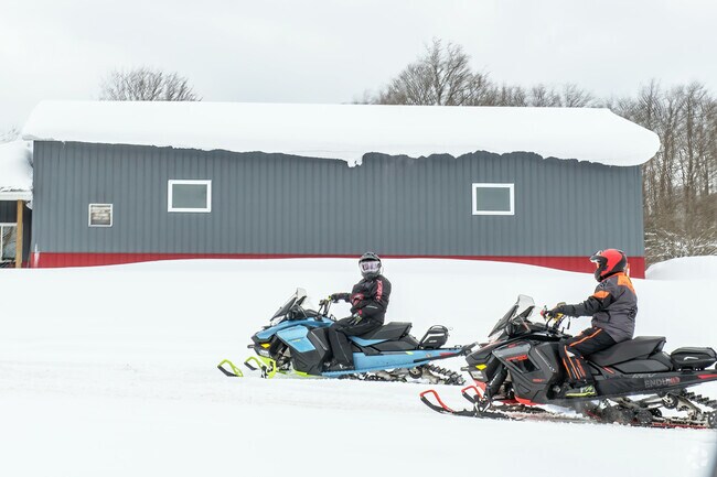 Snowmobiling trails around Frewsburg deliver winter adventure in Western New York's scenic countryside.