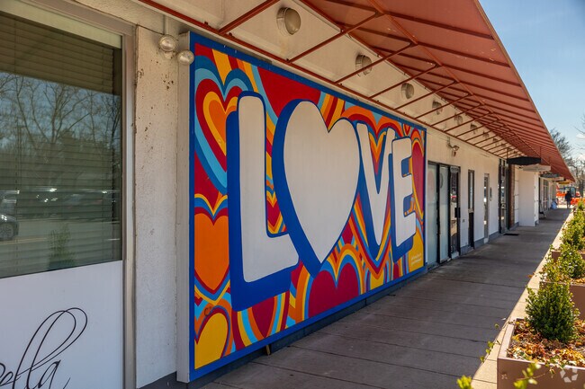 Murals at the Princeton Shopping Center inspire positivity.