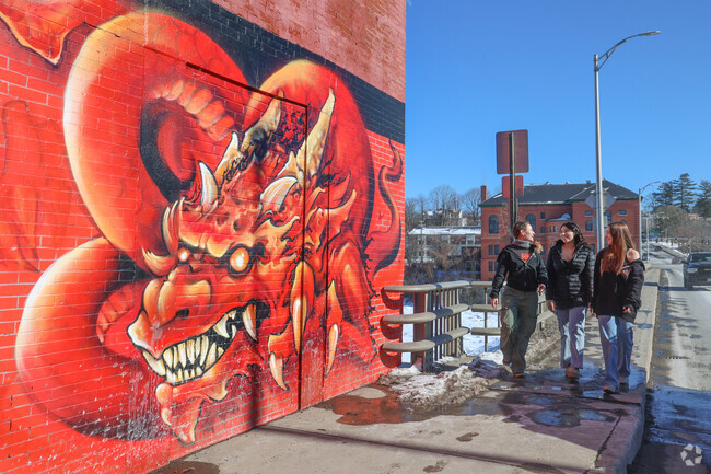 Vibrant murals bring life to Water Street in downtown Augusta.