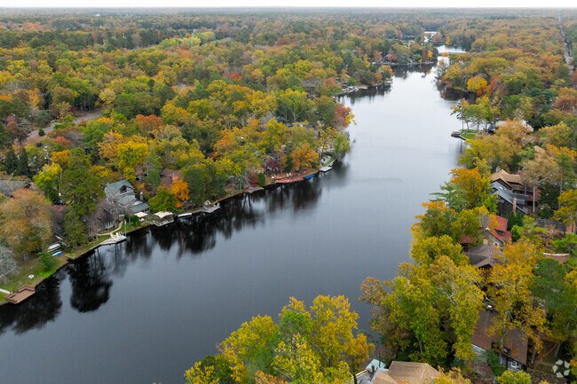 Lower Aetna Lake sits at the heart of the Medford Lakes community.