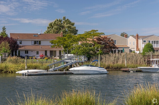 Boats on private backyard docks are a common sight throughout Oceanside.