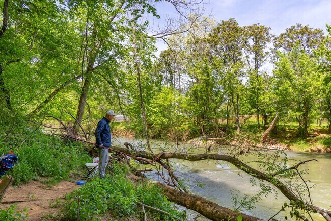 Fisherman can attempt to catch fish on the Red River at Robert Clark Park in Clarksville.
