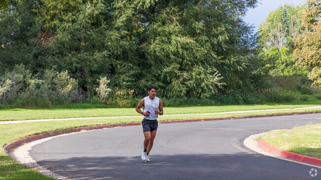 Take a jog through Rolland Moore Park in Foothills Green.