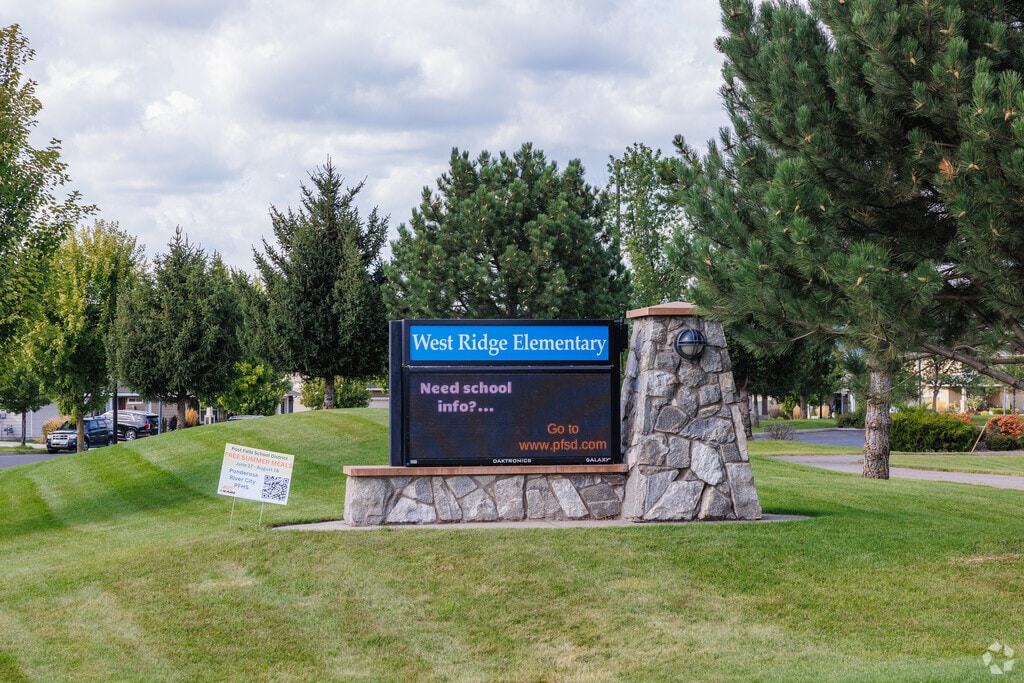 West Ridge Elementary School is located on N Clark Fork Pkwy.