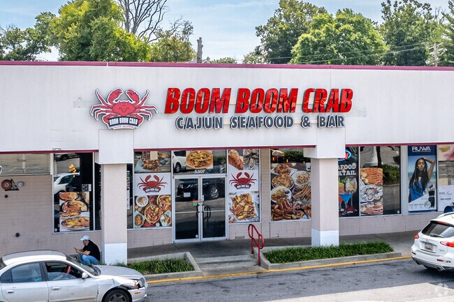 Eat at Boom Boom Crab Cajun Seafood & Bar and enjoy a seafood boil.