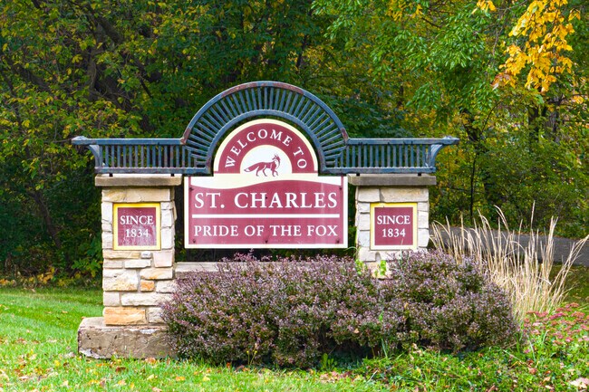 Novak Park is roughly four miles away from charming downtown St. Charles town.