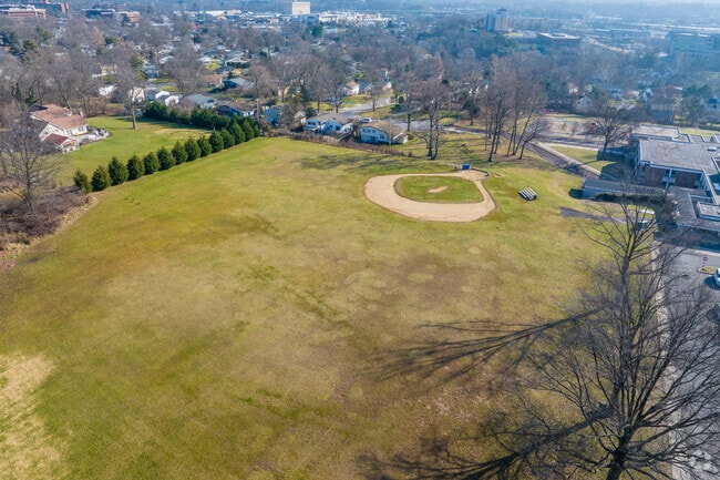 Plymouth Elementary School features a great practice baseball field.