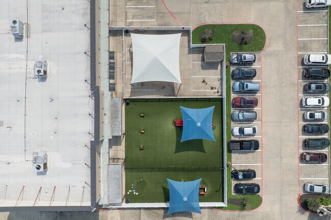 Outdoor play areas are integral to each campus.