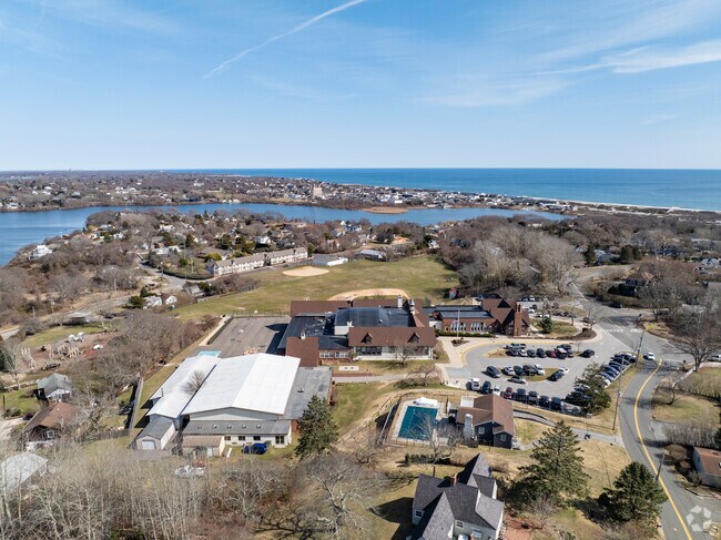 Montauk School has a big field for the kids to enjoy.