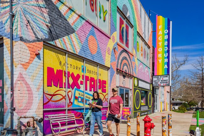 Step into the vivid world of Factory Obscura within Classen North Highland Park.