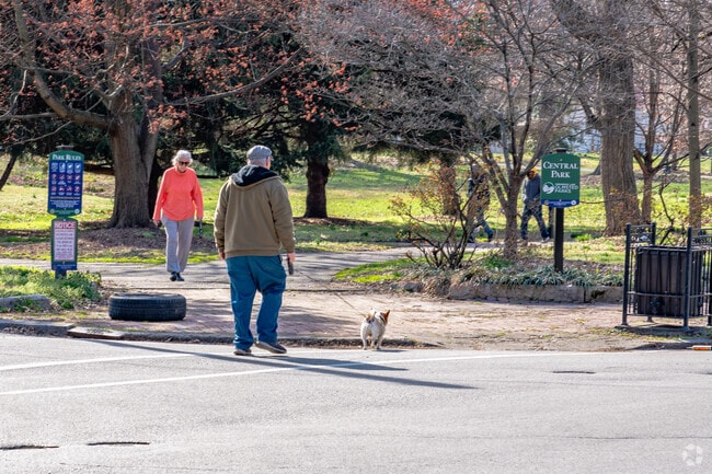 Central Park offers scenic paths and beautiful landscaping in the heart of Old Louisville.
