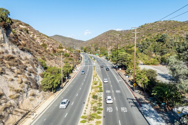 To reach Laguna Beach, drivers can take a cruise down the scenic Laguna Canyon Road.