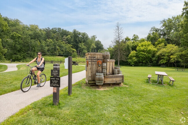 Go for a bike ride near the canal exploration center in Valley View.