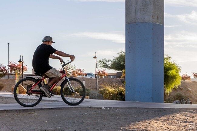 It's common to see people biking through Cibola Heights.