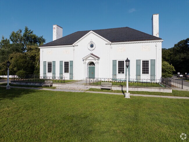 The Longmeadow library in the historic district.