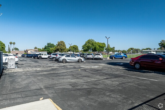 The parking lot at Lincoln Elementary School in Paramount.