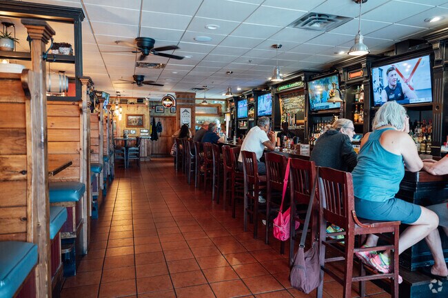 Grab a burger and a beer at Celtic Corner on Lafayette Ave.