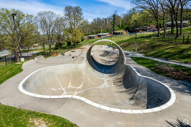 Drop into Pitcher Park Memorial Skatepark in the Carnegie neighborhood.