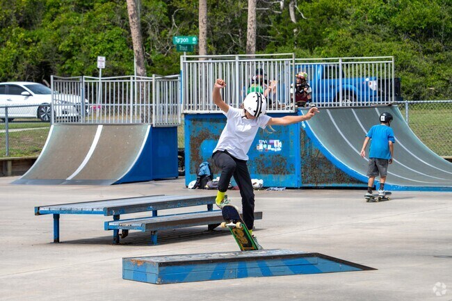 Young skaters can compete at the skate park by Main Beach Park in Fernandina Beach.