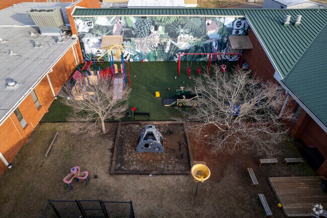 Courtyard at Maddison Cross Roads Elementary School in Toney Alabama.