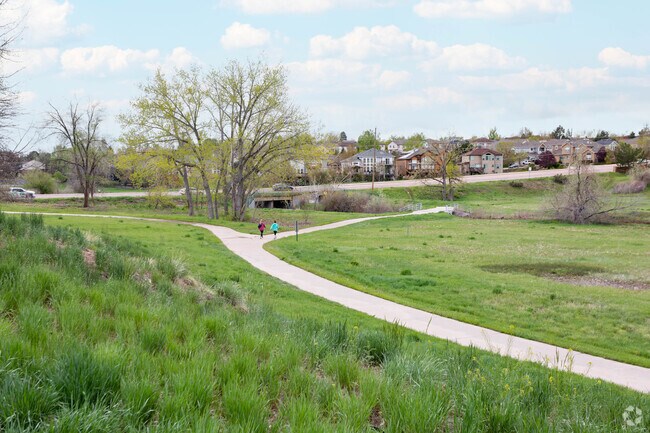 Weaver Park has long trails running through Dutch Creek Village.