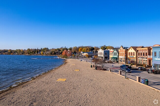 The beachfront at Pewaukee Lake near Hartland is a great place to spend a day.