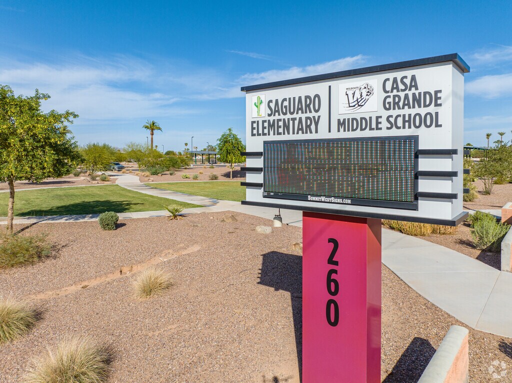 Saguaro Elementary School shares a campus with Casa Grande Middle School.